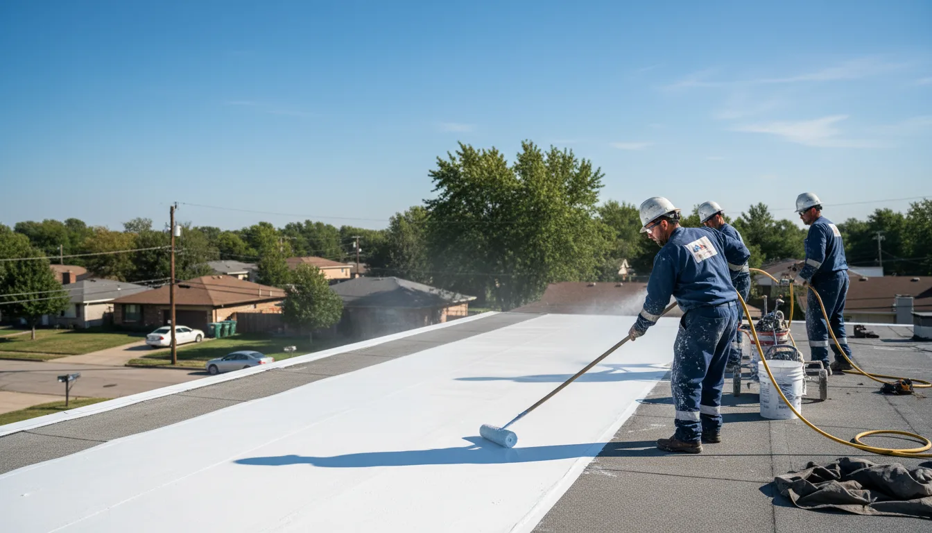 Commercial roof coating in Brandeis, CA near me